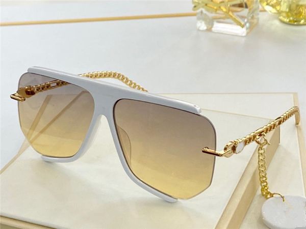 

0897 new fashion sunglasses with uv protection for men women vintage rectangle frame popular come with case classic sunglasses, White;black