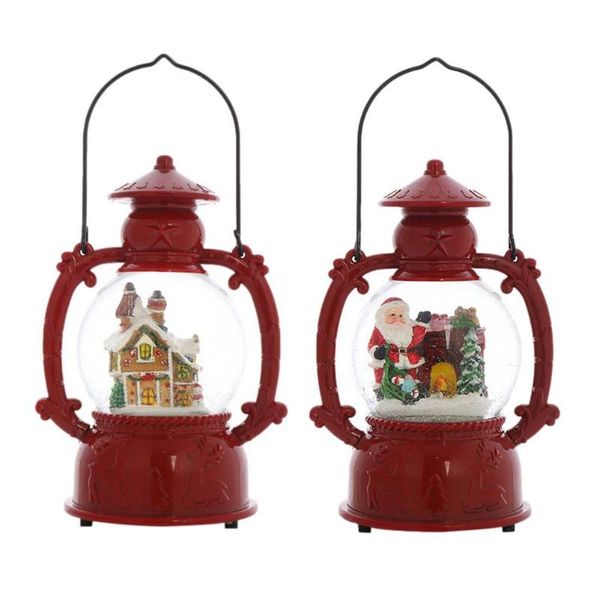 

party decoration christmas crystal ball lantern luminous music house for decor
