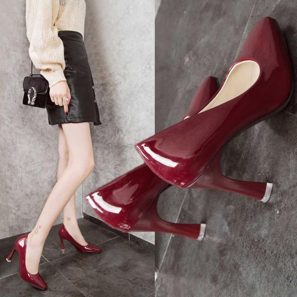 

dress shoes summer women pumps mid heel pump ladies pointed toe casual sandals high heels wedding silver 9cm square, Black