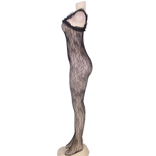 

black halter erotic sexyy bodystocking sexyy lingerie plus size open crotch nylon lace erotic lingerie for women body stocking, Red;black