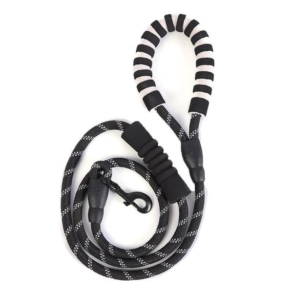 

dog collars & leashes reflective leash rope nylon long pet dot ourdoor climbing running 1.2cm/0.5inch tracking buckle