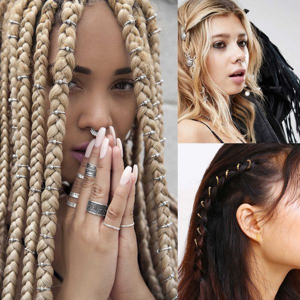

jewelry personality street p fashion accessories diy pigtail gutter hair clip headdress, Silver