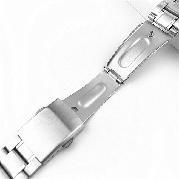 

watch bands stainless steel strap suitable for 12mm 14mm 16mm 18mm 20mm 22mm folding buckle replacement wrist sports metal watchband, Black;brown