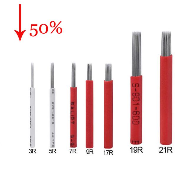 

50p 3r 5r 7r 9r 17r 19r 21r tattoo needle semi permanent makeup microblading blade manual pen fog needle tattoo accessory supply