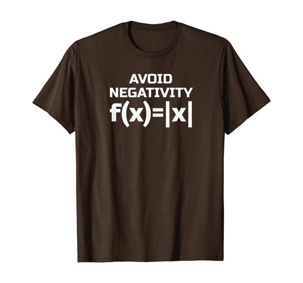 

avoid negativity math t-shirt funny mathematics equation pun, White;black