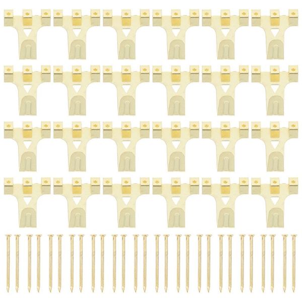 

hooks & rails 50pcs iron picture frame hangers heavy duty wall po with 150pcs nails