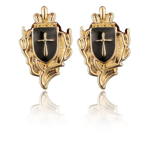 

pins, brooches 1 pair cross shield business suit shirt collar lapel pins brooch tips men fashion jewelry for him shirts accessories dropship, Gray