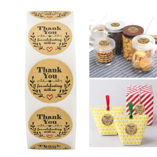 

500pc/roll round stickers seal labels celebrating labels scrapbooking package adhesive seal sticker for baking diy work new