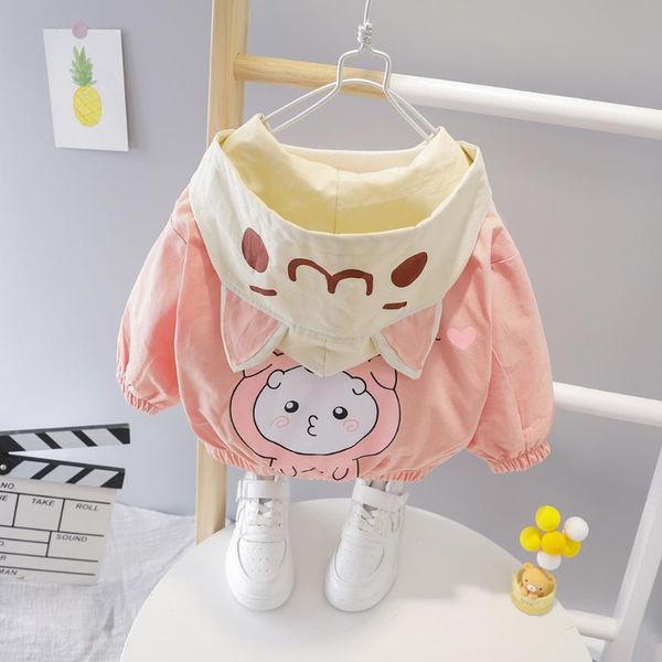 

coat 2021 boy's girls autumn style cartoon mixed colors jacket medium-small children cute zip-up shirt on behalf, Blue;gray