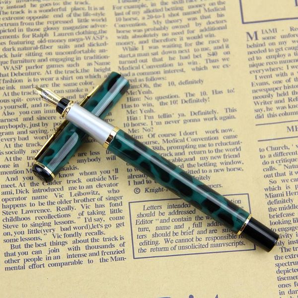 

baoer 801 stainless steel metal medium nib fountain pen student office writing x3ue