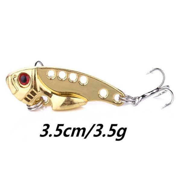 

4pcs/lot metal vib 3.5g/3.5cm fishing lure vibration spoon spinner lure crankbait bass artificial hard bait cicada vi jllcau