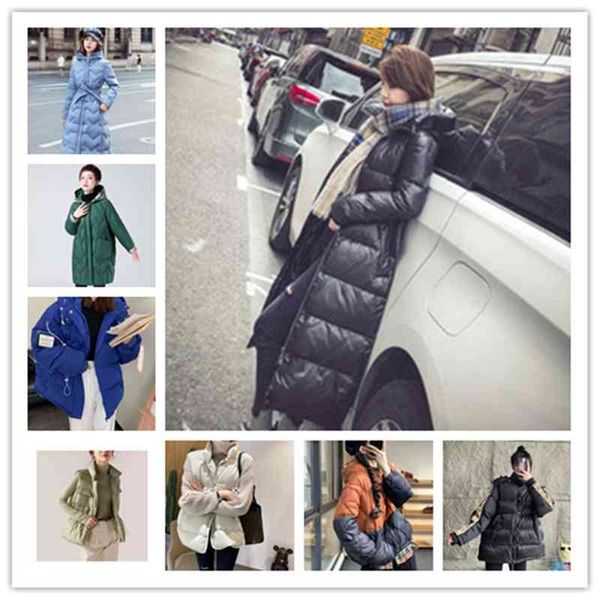 

autumn and winter down jacket women's clothing withdrawn from the cabinet for live broadcasting, Black
