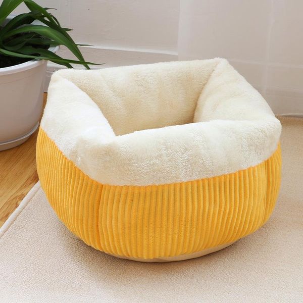 

cat beds & furniture winter warm bed house soft durable pet for kitten puppy small dog kennel sleeping cama gato