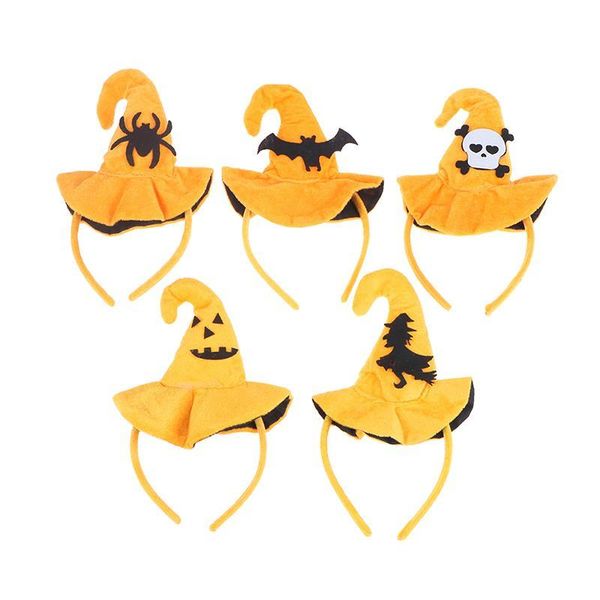 

party hats 2021 1pc cute halloween pumpkin headband bat kids dressing headwear