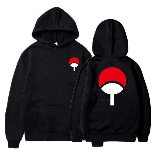 

2021 new anime naruto winter hoodies fleece warm jacket coat uchiha hatake uzumaki clan badge hoodie sweatshirt clothes, Black