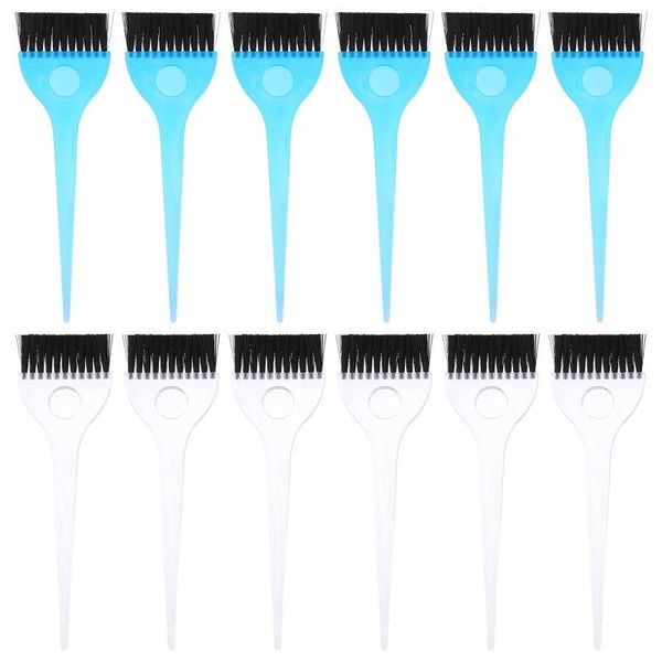 

hair brushes 12pcs salon household dye coloring accessories, Silver