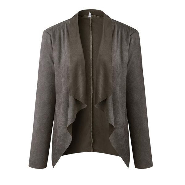 

women's jackets fashion women faux jacket coat ruffles slim leather bomber autumn outwear ladies streetwear lapel coats 2021, Black;brown