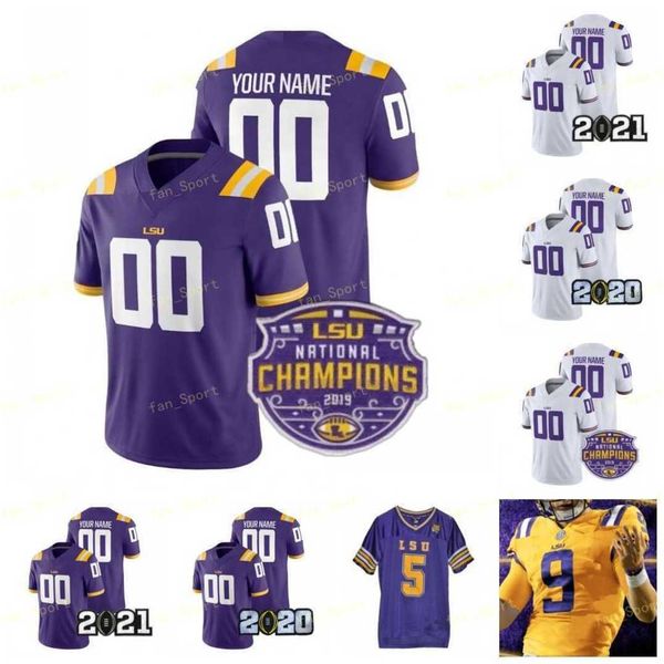 

lsu football jersey 2020 champions playoff college 7 derek stingley jr. 6 terrace marshall jr.3 jacoby stevens 7 tyrann mathieu 9 burreaux w, Black