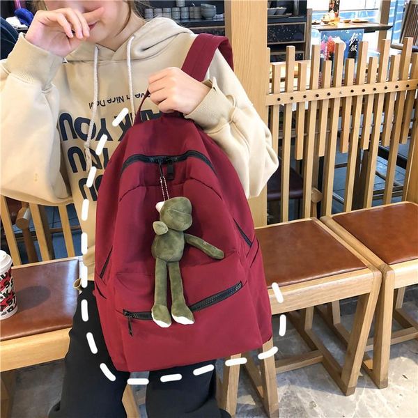

backpack schoolbag female style campus waterproof junior high school student mori department wild vintage shoulder bag