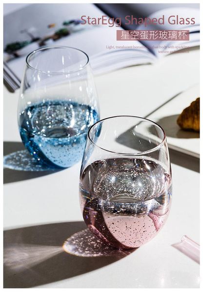 

creative bar and cafe trend rainbow cup milk cup milk electroplated glass water glass