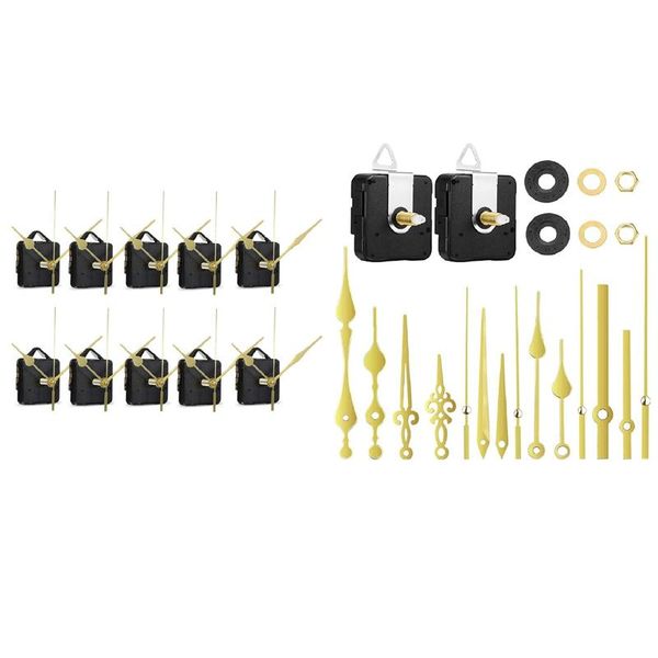 

repair tools & kits 2set diy silent movement spindle hands wall quartz clock mechanism part kit