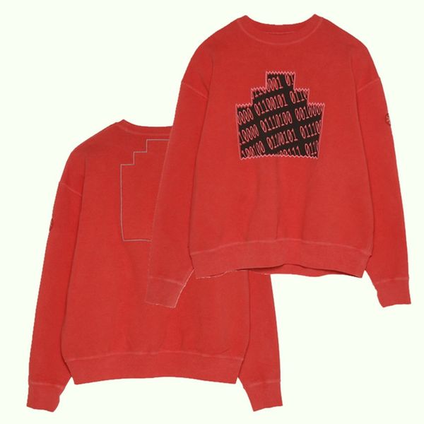

2021 new man woman sweatshirts red cavempt overdye crew numbers crewneck neck f0x8, Black