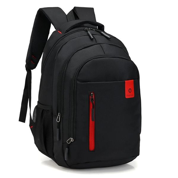 

waterproof backpacks for men polyester large capacity 15.6 laprucksack travel bagteenager zipper girls and boys school bags 211203