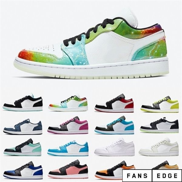 

galaxy green magenta multicolor 1 low mens black cyber toe laser blue basketball shoes 1s men women trainers sports sneakers 5.5-11