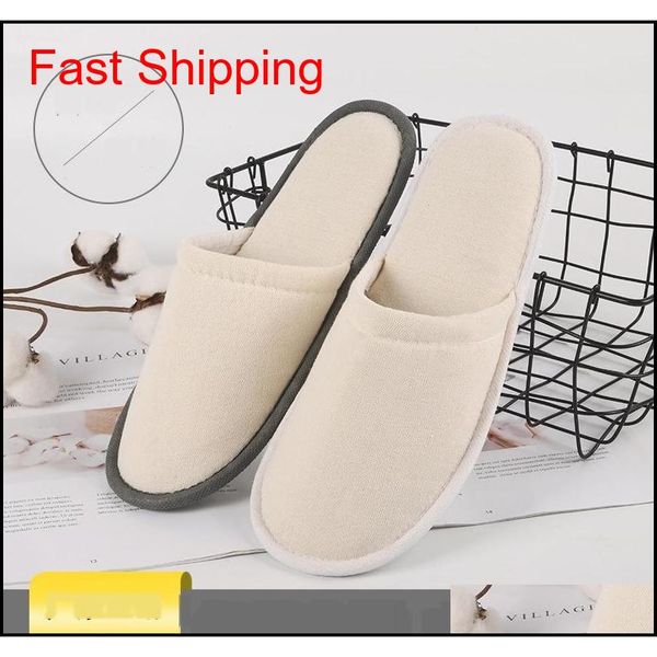 

grw8 disposable 1pair wedding home guest l solid size brushed slippers women men large color jlltns dh_garden