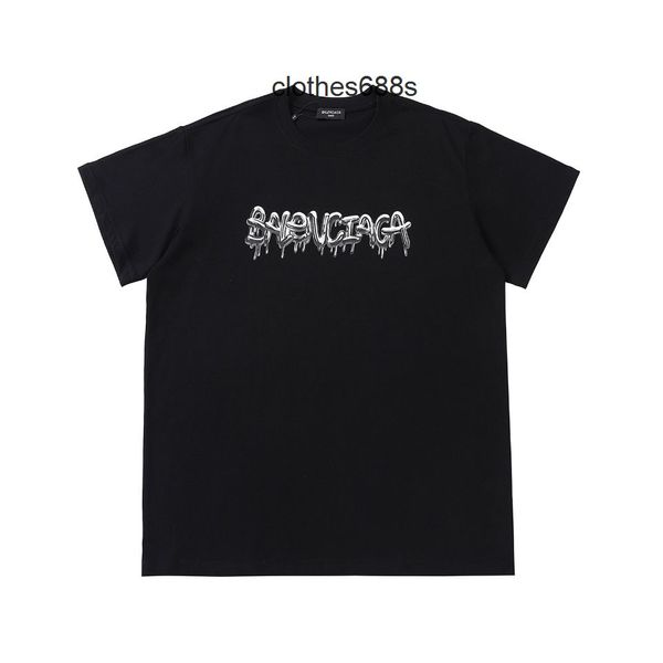 

fashion sweatshirts t-shirts balencaigas's men's sweaters hoodie paris 2022 spring and summer new graffiti printing show family sh, White;black