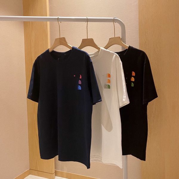 

crosin 2021 summer new rainbow colorful printed cotton breathable sweat absorbing casual short sleeve t-shirt for men, White