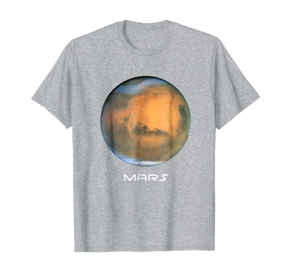 

mars t-shirt perfect gift for astronomy or space lovers, White;black