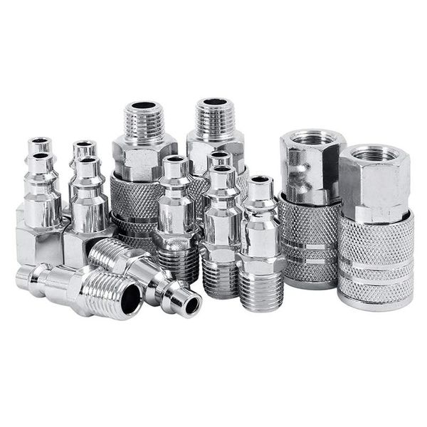 

practical 14pcs air line hose compressor fitting 1/4 inch bsp metal connectors coupler male female quick release set