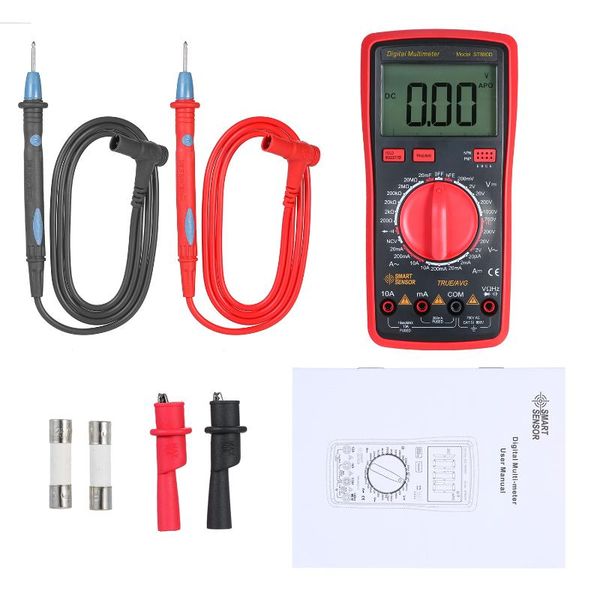 

multimeters dial measuring multimeter lcd display ncv mode live wire neutral test small portable electrical meter st833a