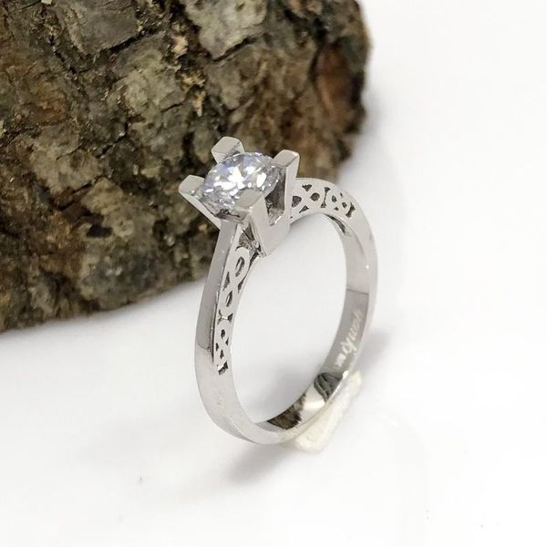 

cluster rings diamond model infinity design white gold engagement ring, Golden;silver