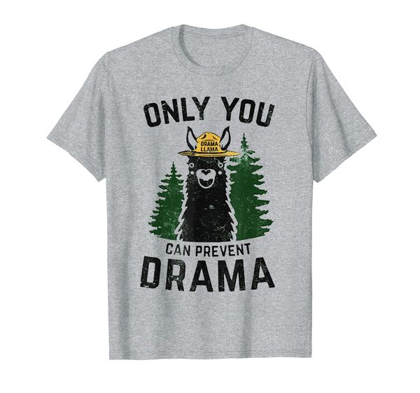 

Llama Camping Only You Can Prevent Drama T-Shirt, Mainly pictures