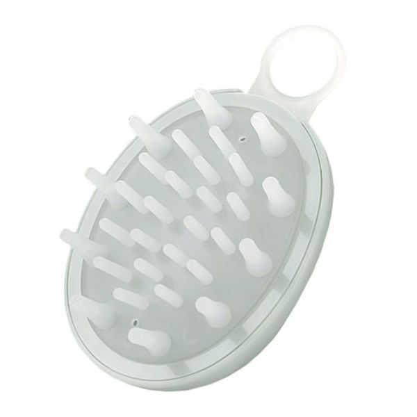 

hair brushes head scrubber scalp massager brush shampoo baby bath, Silver