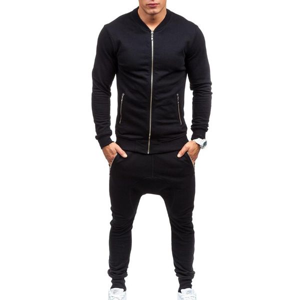 

men's tracksuits male fashion sweatshirts man spring tracksuit set autumn causal suits men sweatshirt pants, Gray