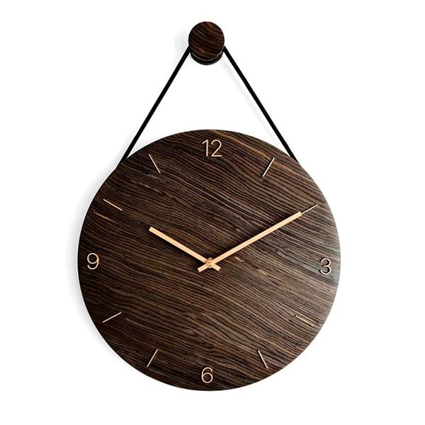 

creative large wood wall clock wall hangers nordic japanese silent clocks home decor living room watch gift