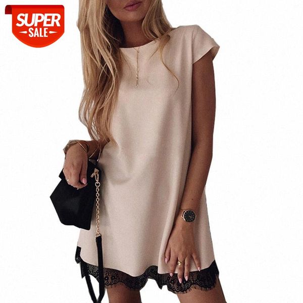 

women dress short sleeve straight lace mini party dresses summer elegant robe femme womens clothing 2020 #i97a, Black;gray