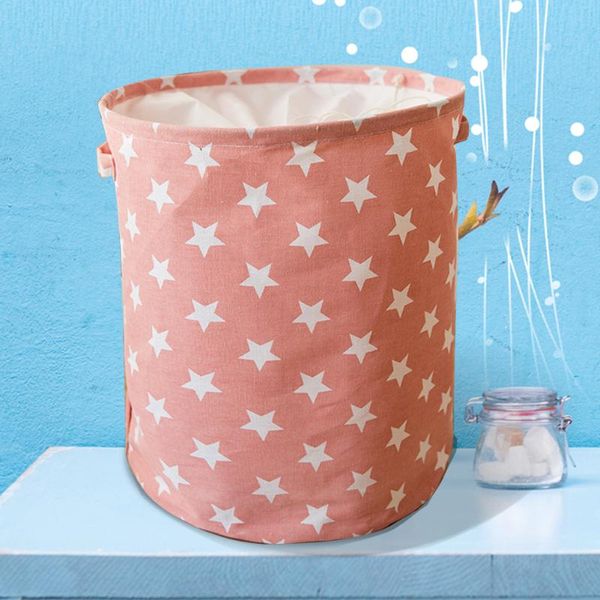 

storage baskets bucket laundry basket household organizer home toys star pattern saving space foldable practical portable collapsible