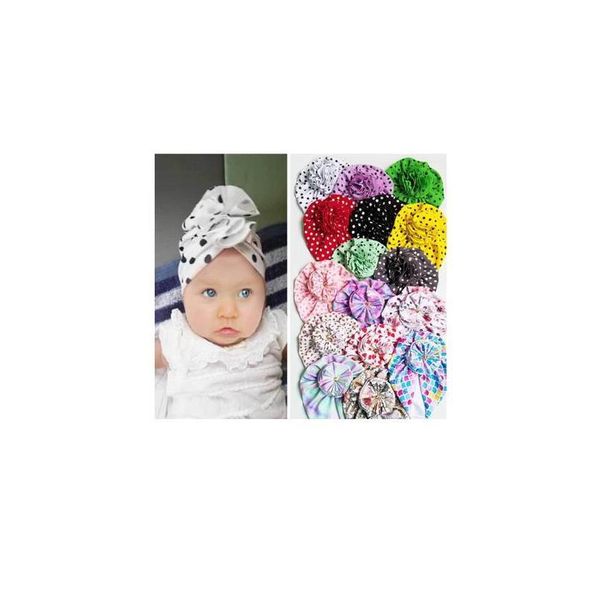 

autumn winter kids printing cotton beanie caps for boys and girls heart dot baby hats bonnet children's acc qylpqx, Yellow