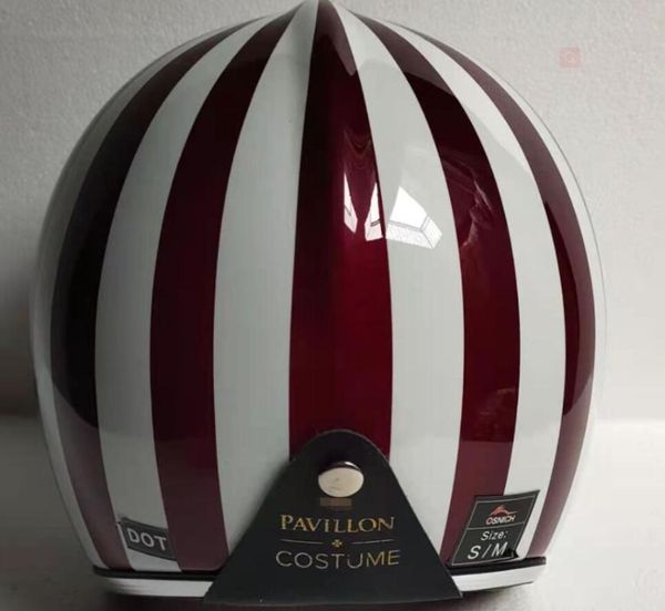Motocross-Helme MASEI Ruby Vintage Helm Halbhelm offenes Gesicht ABS Casque Motocross 501 Red284W