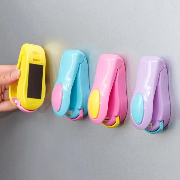 

bag clips 5pcs kitchen organizer portable plastic packaging heating seal machine electric vacuum