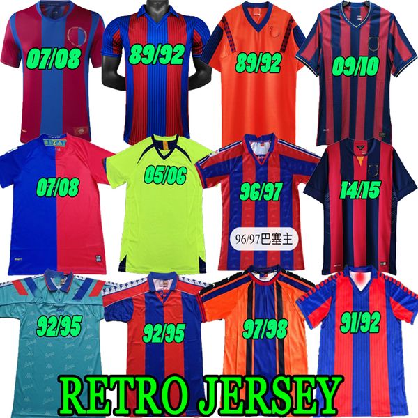 

1899 messi guardiola classic retro soccer jersey 05 06 07 08 09 11 12 91 92 93 94 95 96 98 quaersey milito ronaldinho stoichkov rivaldo vint, Black;yellow