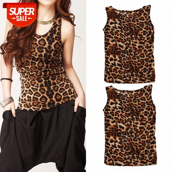

hirigin 2019 spring women leopard vest sleeveless tank casual sweatshirt clothes summer party night #hz1g, White