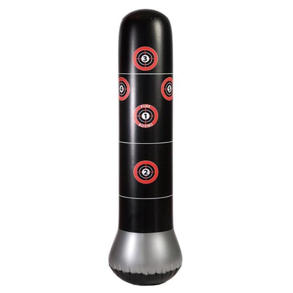 

inflatable sandbag boxing punching bag stand tumbler muay thai training pressure relief bounce back sandbag fitness tool