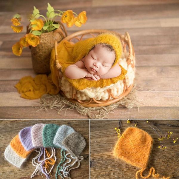 

newborn pgraphy props baby knit hat crochet cap infants p costume shooting accessories, Yellow