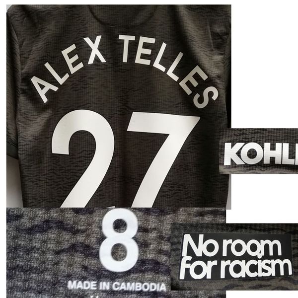 

2021 match worn player issue b.fernandes alex telles rashford cavani size 6 7 8 9 with all printing custom any name number soccer patch badg