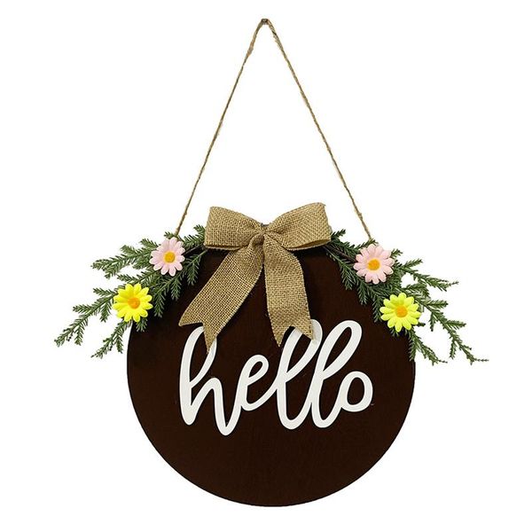 

home decor party 30cm welcome sign festival supplies garland restaurant wooden for front door hanging wreath rustic outdoor